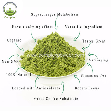 natural halal certif organic matcha green tea powder